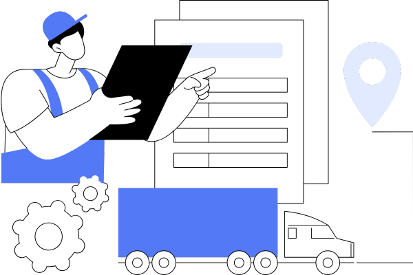Documents and deliveries tracked to a location
